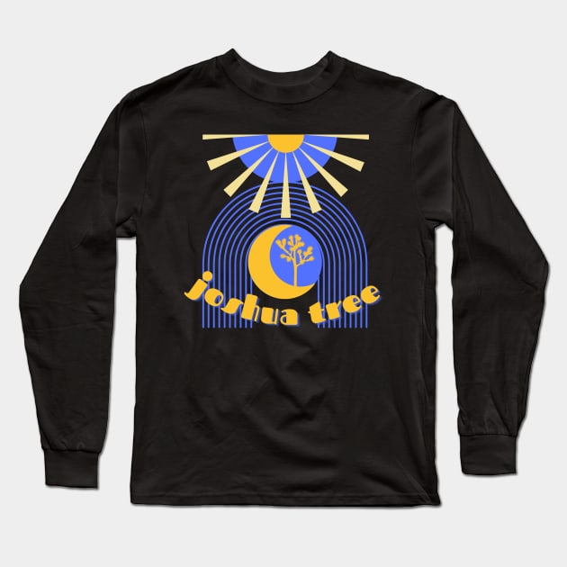 Joshua Tree Sun & Moon Long Sleeve T-Shirt by wanderingteez